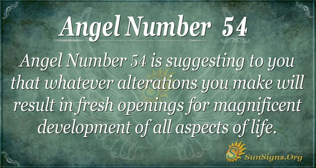 54 angel number, Love  Manifestation