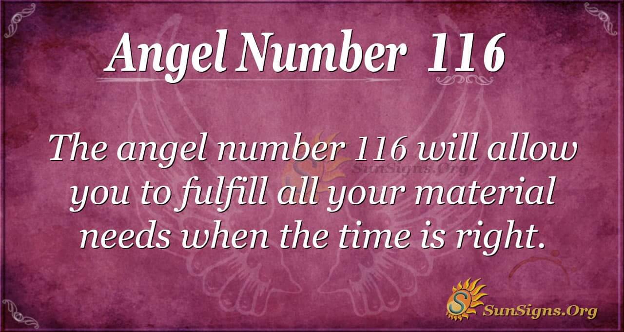 116 angel number,The 116 Angel Number