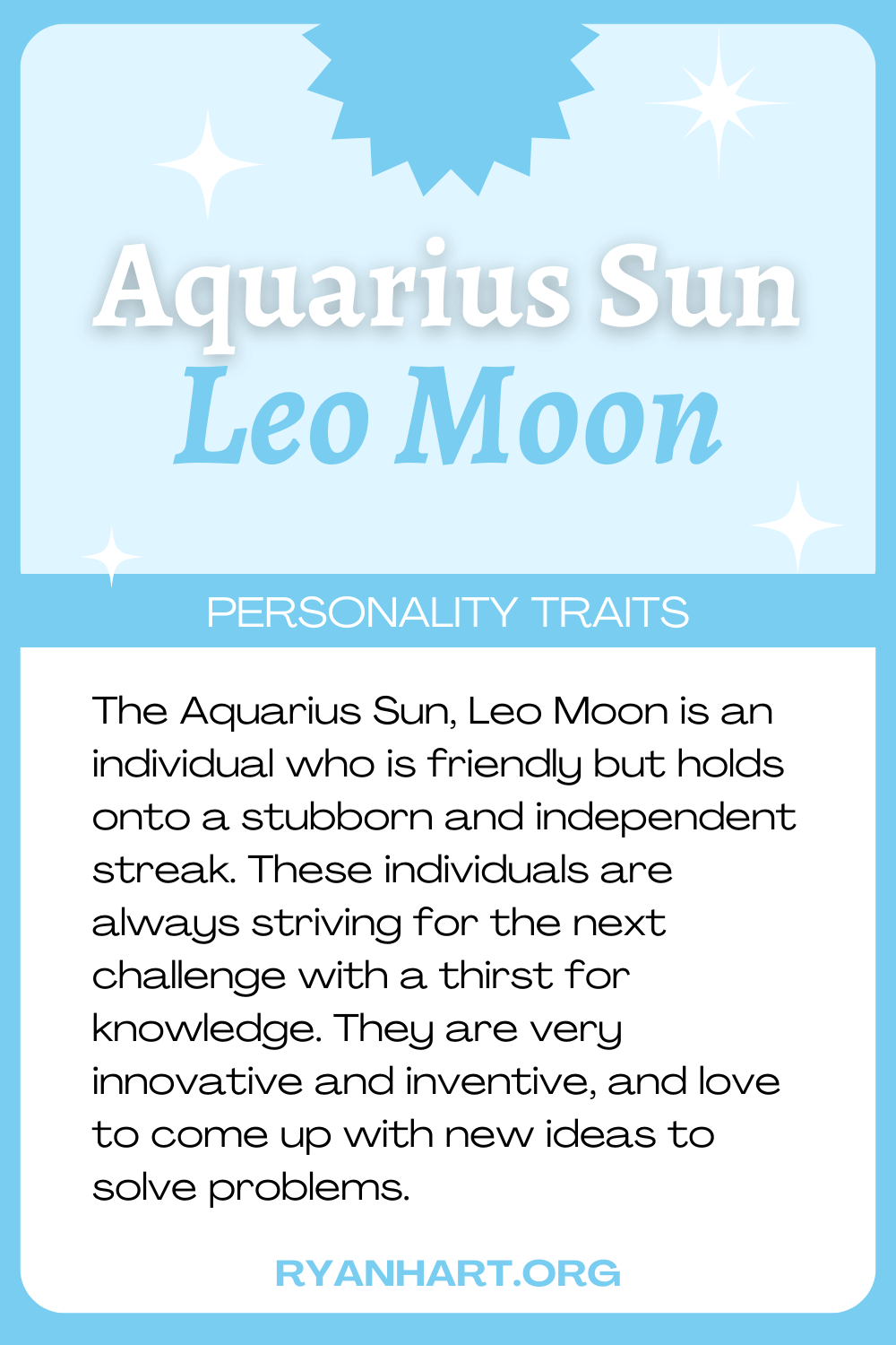 aquarius sun leo moon cancer rising,  Creativity  Intuition