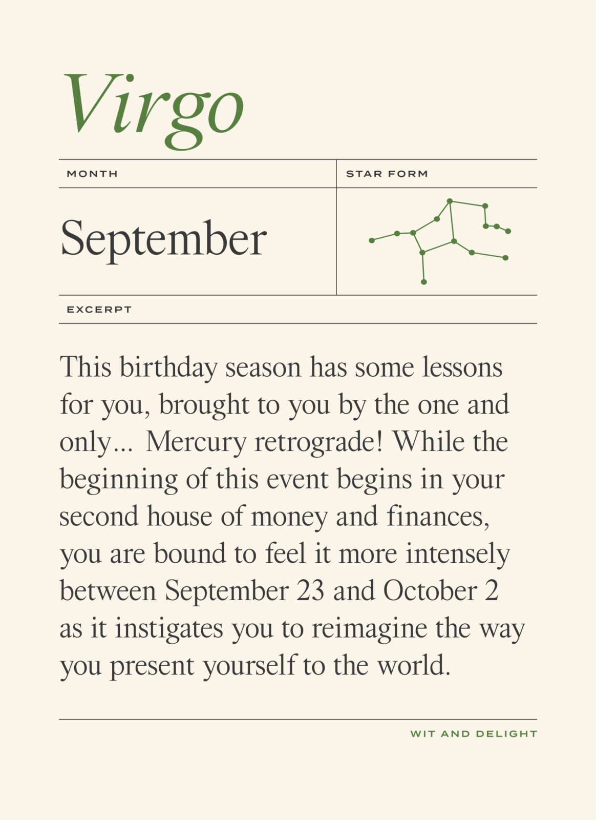 september 8th astrology, Mercurys Back in Virgo