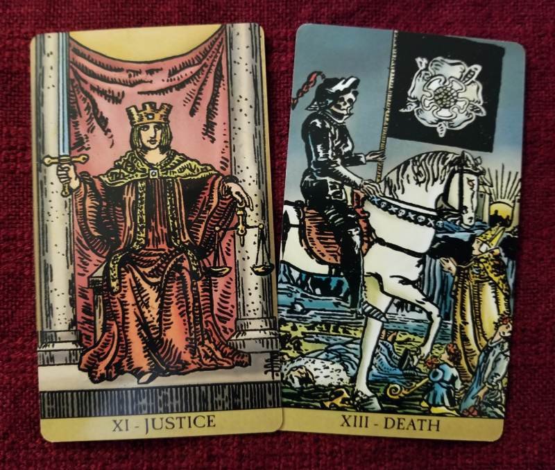 Justice  Death Tarot, Death  Justice Combined