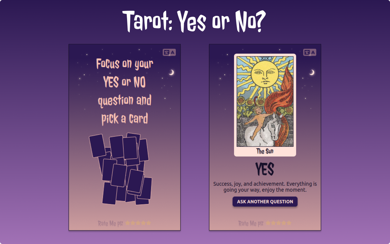 Yes or No Readings,Free Yes or No Tarot