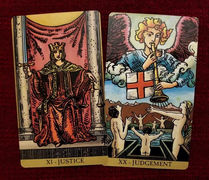 A Powerful Combination,Judgement  Justice Tarot