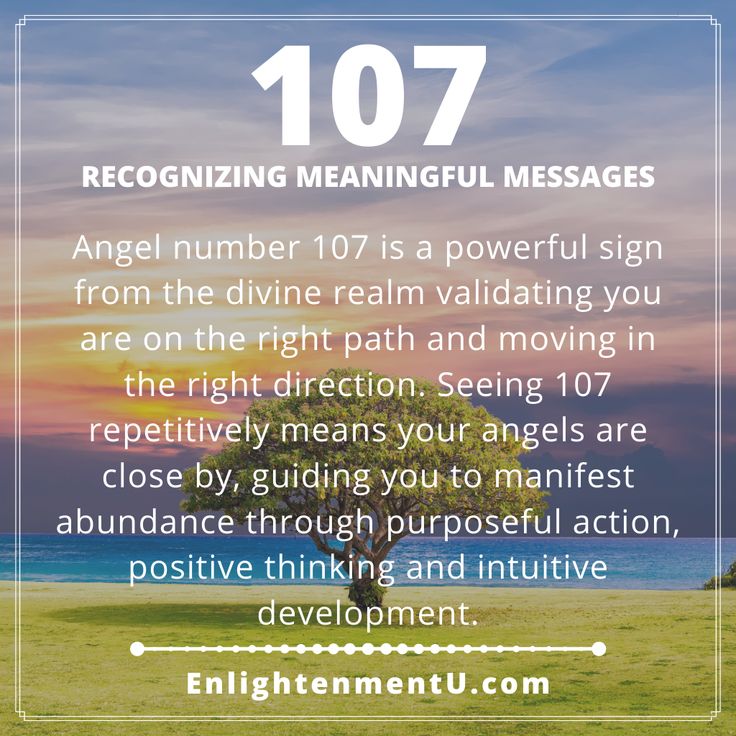 107 angel number, A Message of Abundance