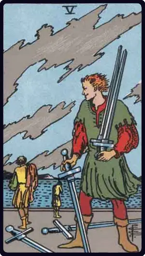 5 of Swords Tarot Interpretation： Navigating Disputes and Personal Boundaries