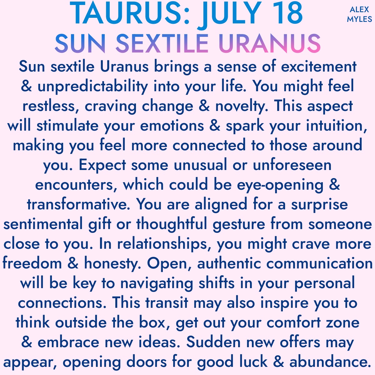 How Sun Sextile Uranus Influences Creativity, Innovation, and Personal Growth