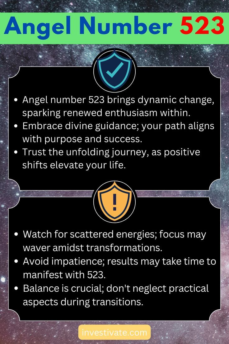 523 angel number, Signs of Change  Growth