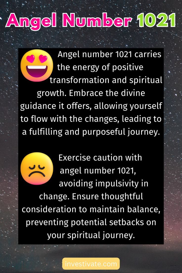 1021 angel number, Meaning and Symbolism