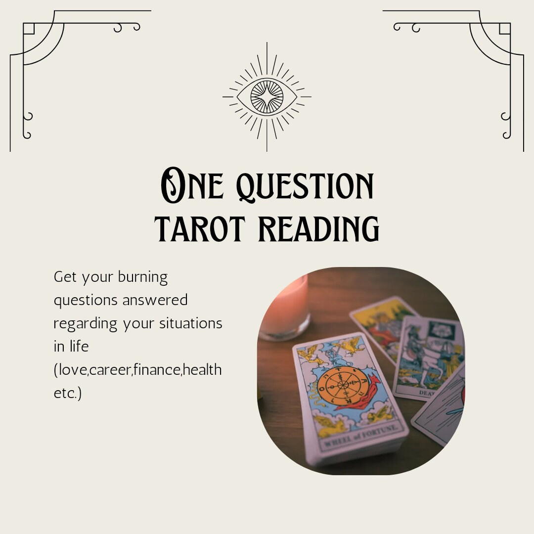 Your One Question, One Tarot Card Reading