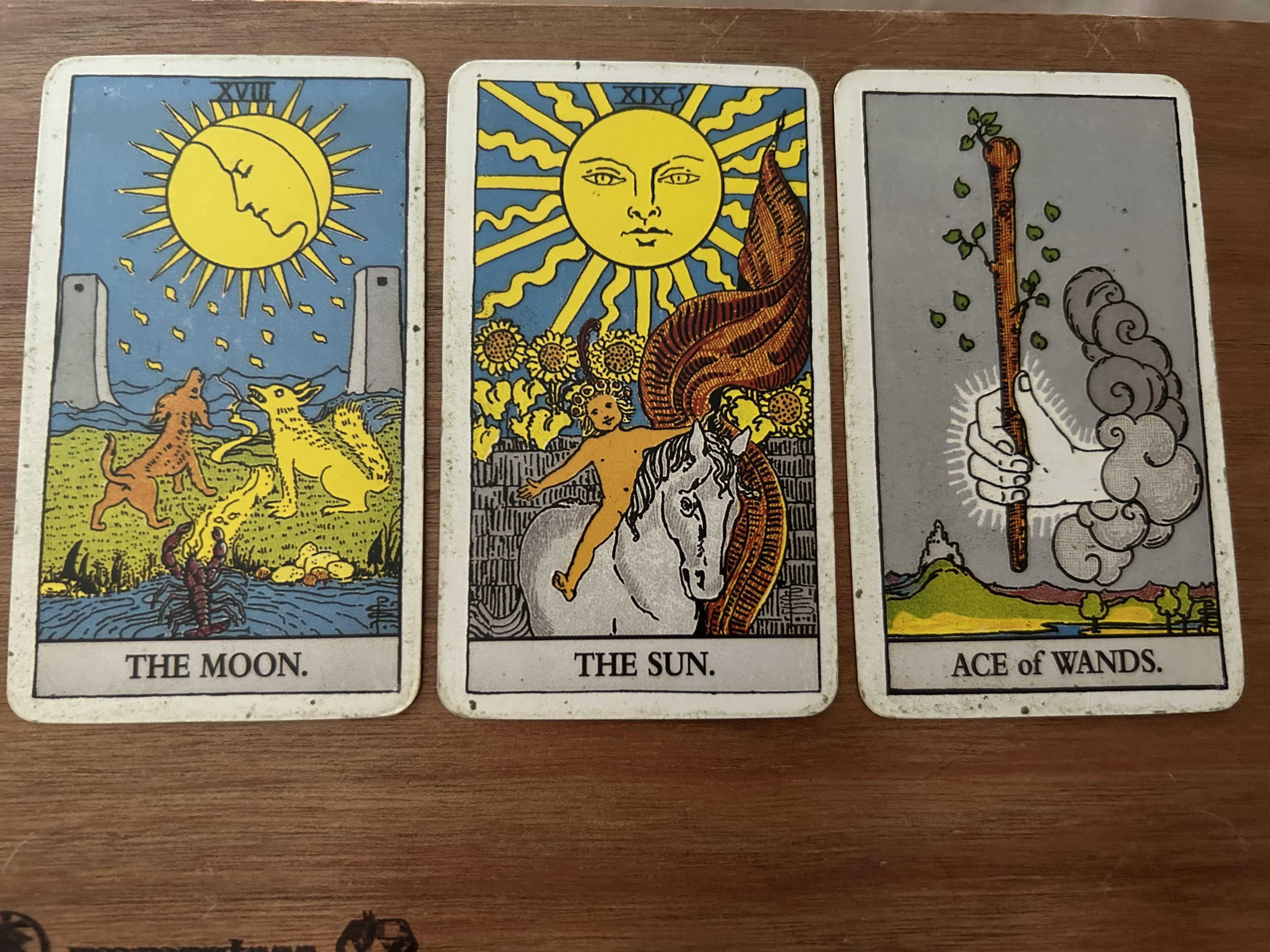 What They Mean,Sun  Moon Tarot Together